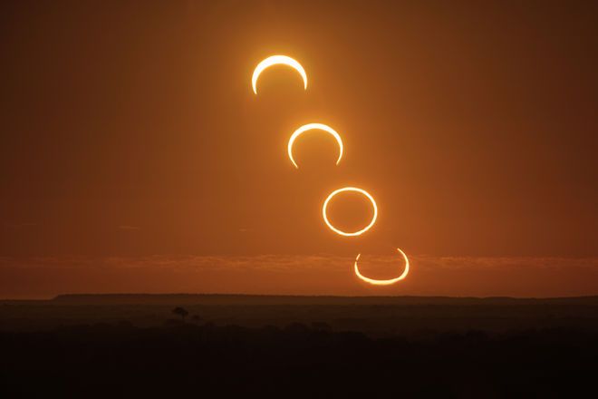 reason for the ring of fire eclipse